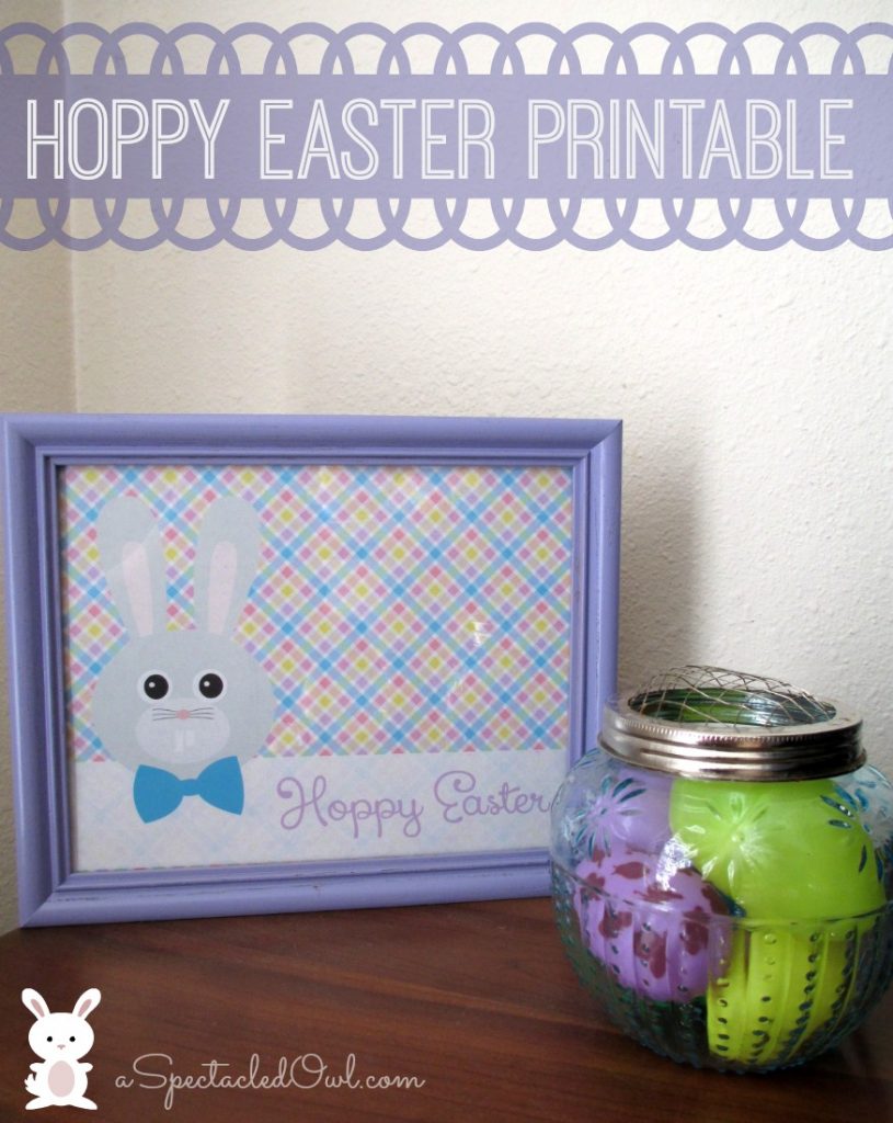 Hoppy Easter Easter Bunny Printable