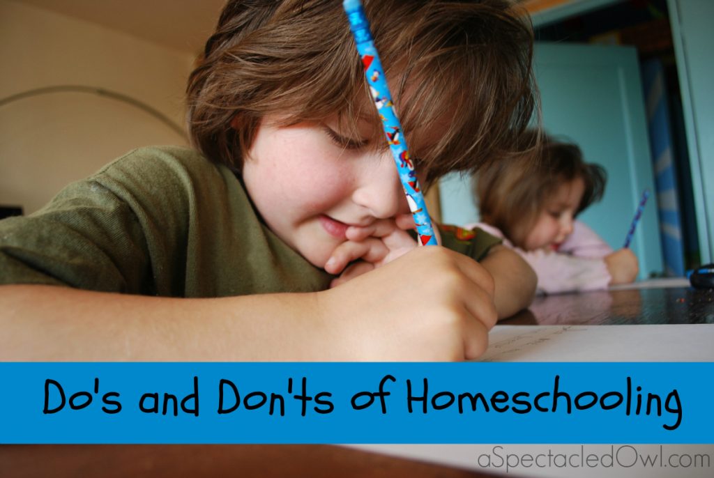 The Do's and Don'ts of Homeschooling