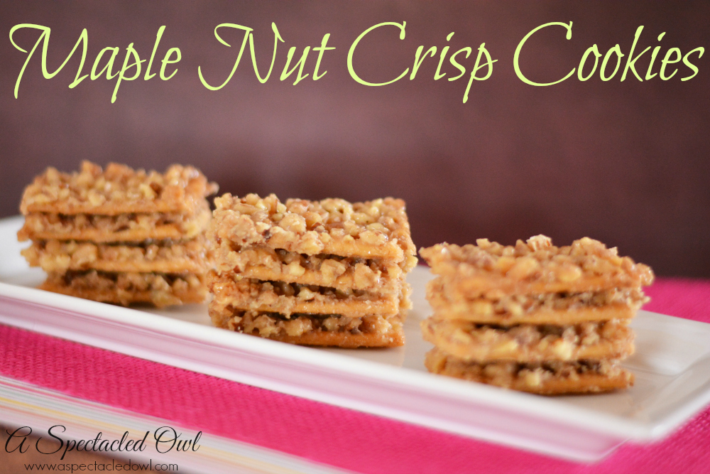 Maple Nut Crisp Cookies