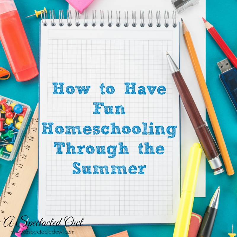 How to Have Fun Homeschooling Through Summer