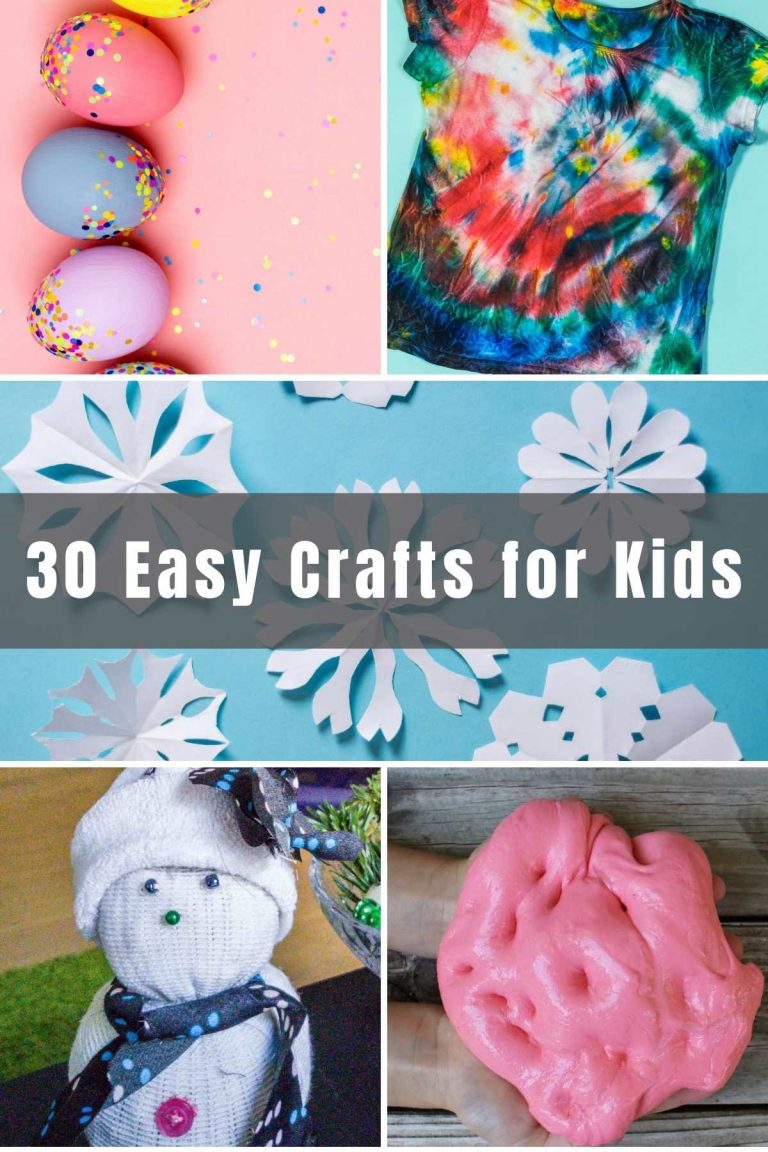 Keeping kids busy these days and off their screens can be a difficult task! That was until you came here! Below you will find 30 Easy Craft Ideas for Kids to do at home. They’re fun, interactive and you can even proudly wear or display their work too!