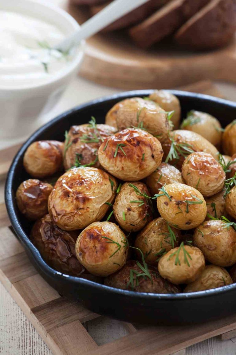 This post answers all your questions about baking small potatoes! You’ll learn how long to bake them so that they’re soft and fluffy on the inside with nice crispy skin! Here you’ll find tips for how to bake them at 400 and other oven temperatures. Enjoy the perfect baked small potatoes every time!