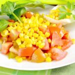 Corn and Tomato Salad is bright, refreshing, and delicious. It’s so versatile and you can serve it as an appetizer, a light entrée, or enjoy it as a snack when you’re craving something fresh and flavorful!