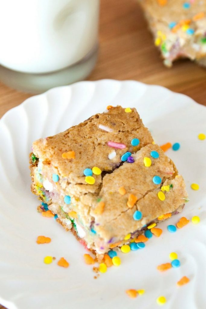 Cake Batter Blondies