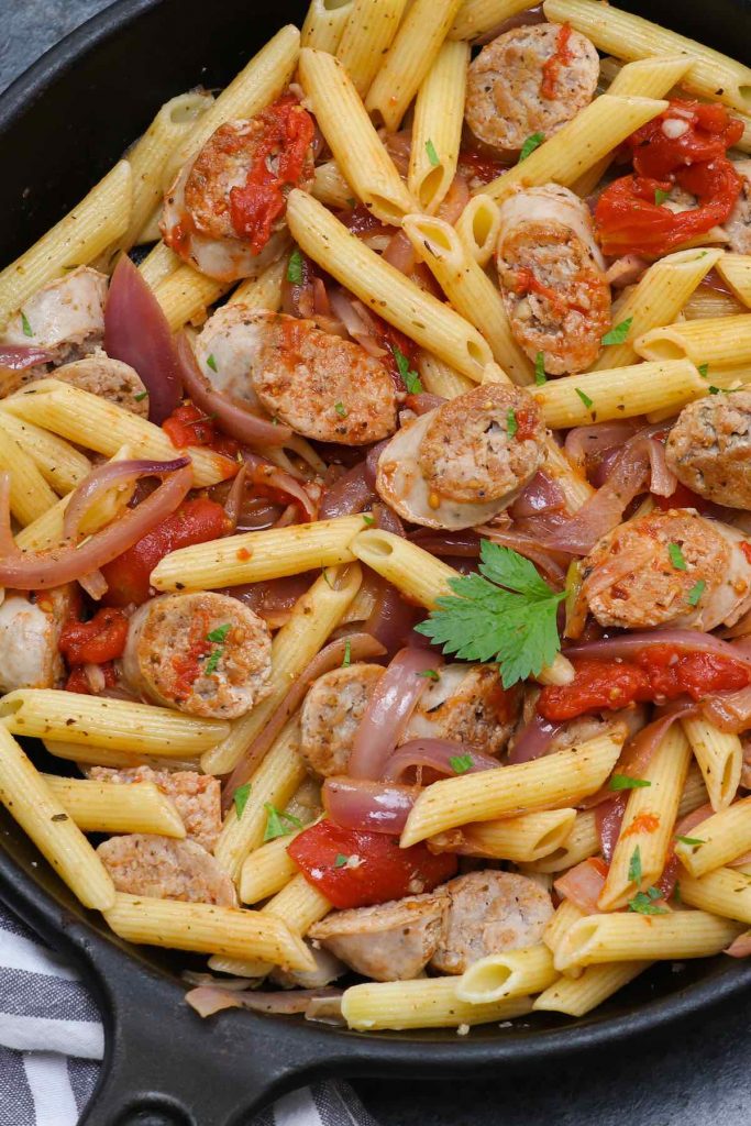 Sous Vide Italian Sausage with Pasta