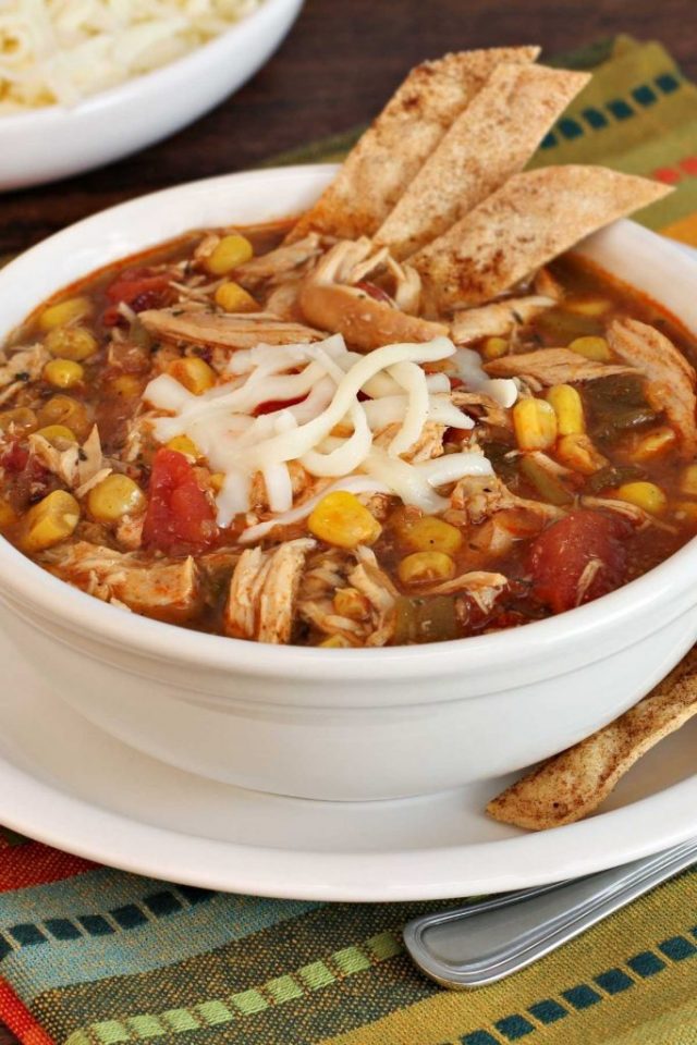 Healthy Chicken Tortilla Soup