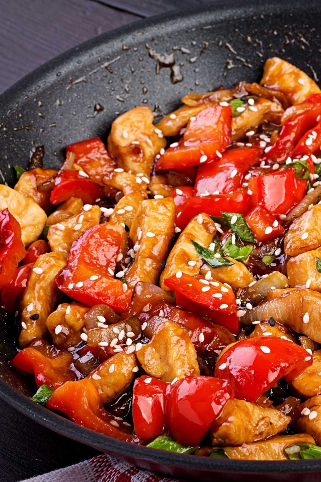 This delicious Tai Chien chicken stir fry is wonderful served with steamed rice. It’s the perfect dish to make on a busy weeknight!
