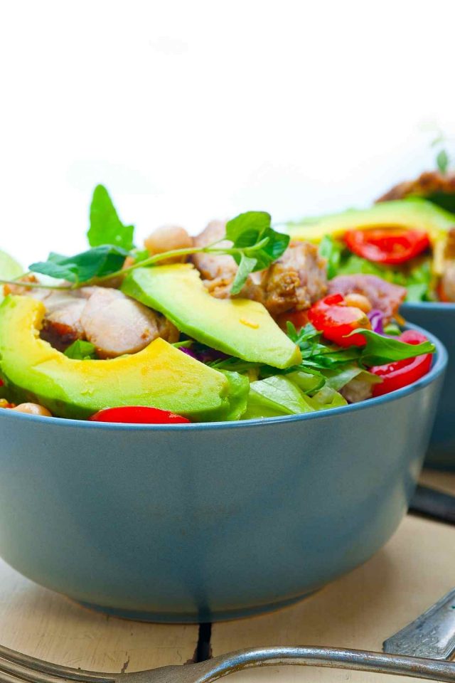 Weight Loss Salad with Chicken and Avocado