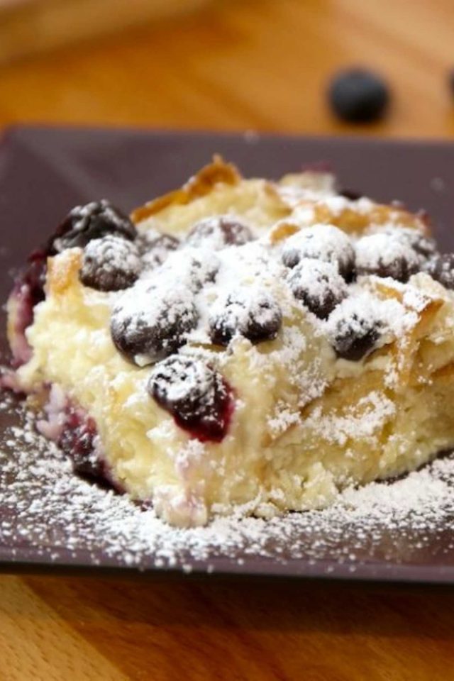 Blueberry Bread Pudding