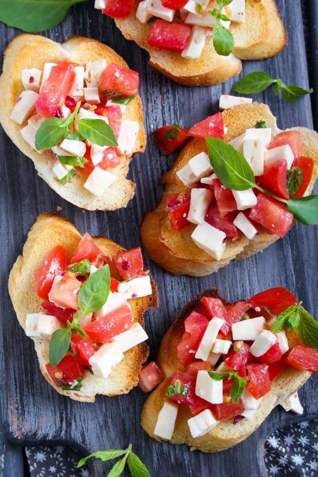Bruschetta with Mozzarella