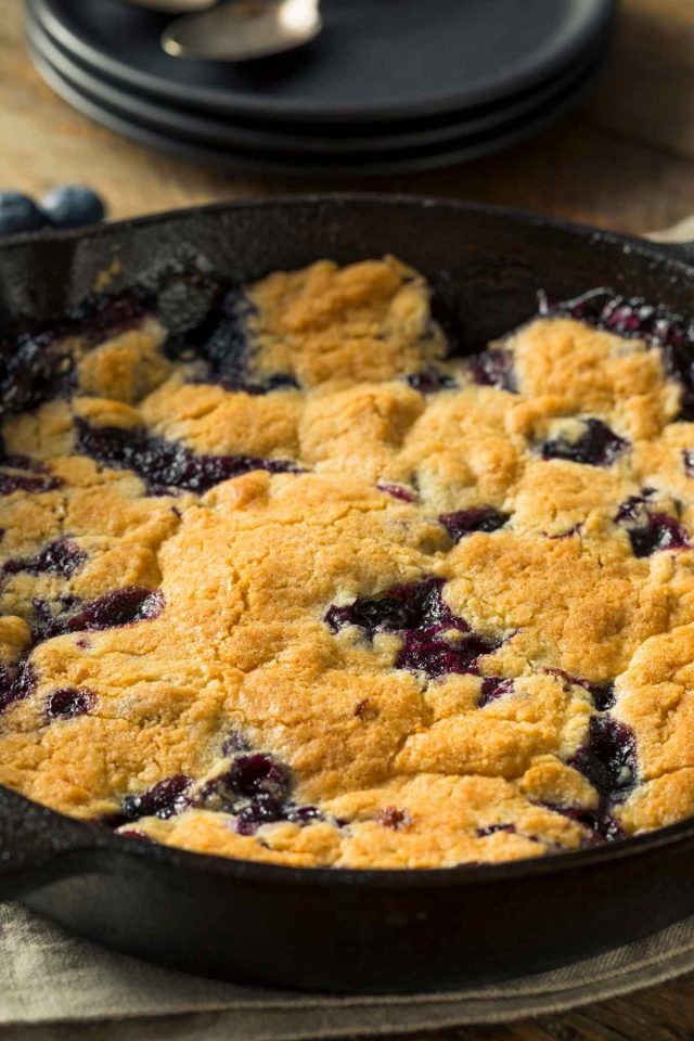 Easy Blueberry Cobbler with Frozen Blueberries