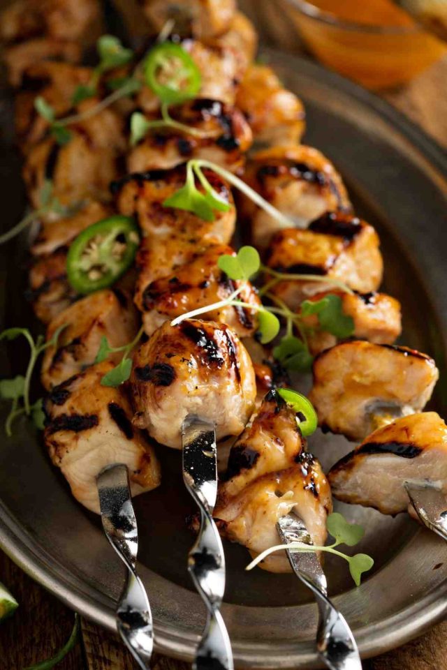 Greek Grilled Chicken Kabobs