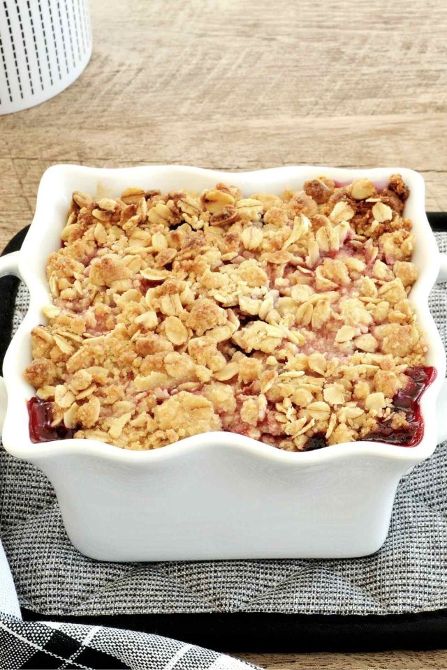 Healthy Blueberry Crumble