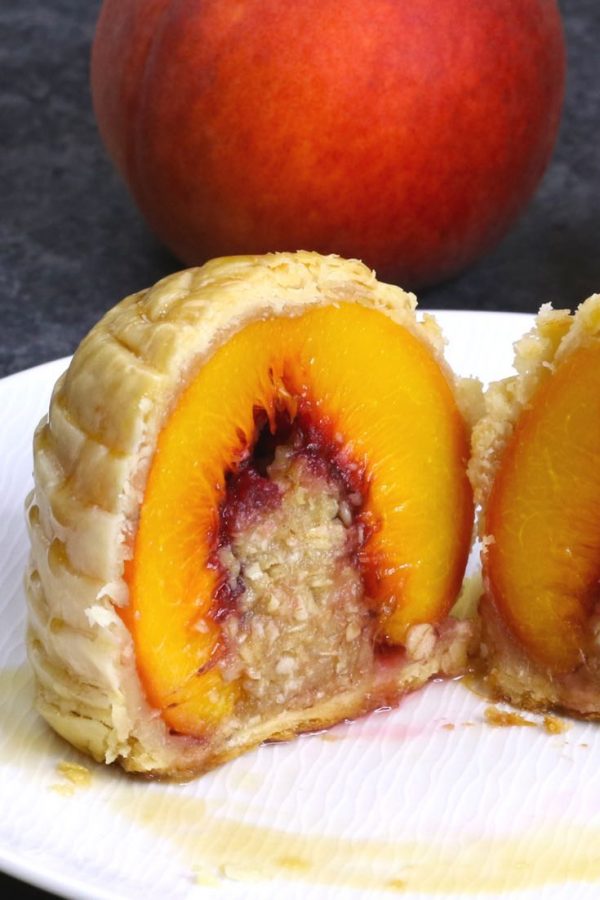Puff Pastry Peach Cobbler