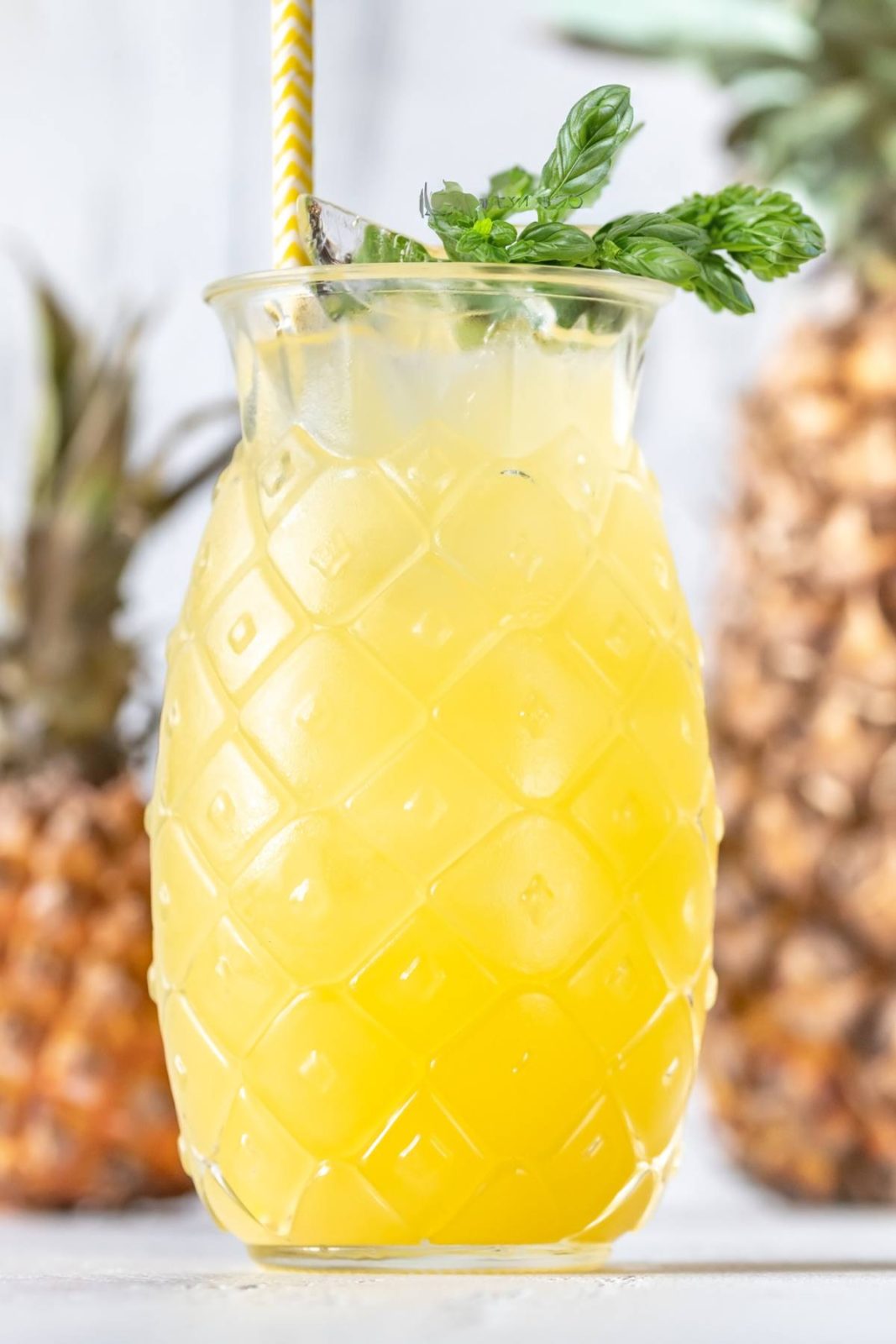Basil Pineapple Rum Punch